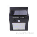 20 LED energia solar parede jardim luz